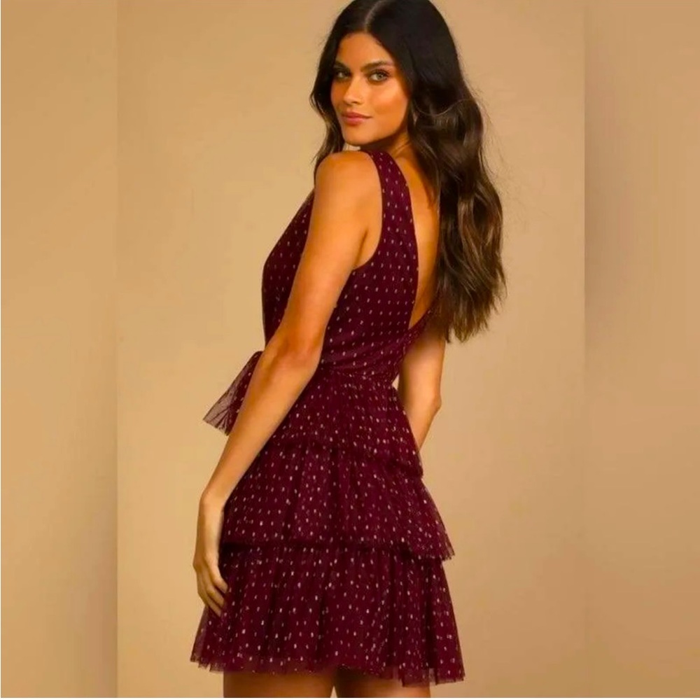 NWT Lulu’s Tiered Party Dress - Picture 2 of 14